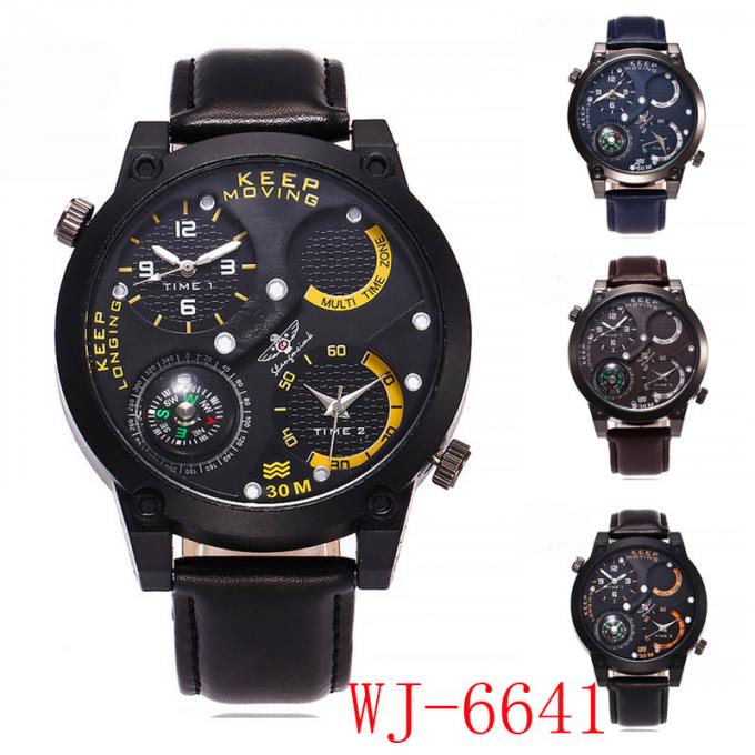 WJ-3751Popular China der Gesichtsmänner handwatches cususl Mode-hohen Qualität der Wal-Freudenuhrfabrik große Armbanduhren
