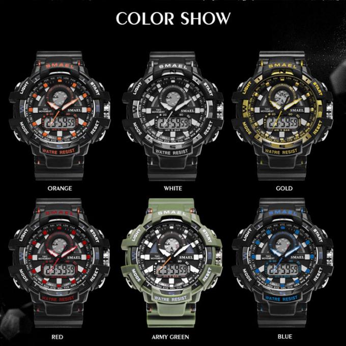 Mann-Uhr-große Gesichts-Marken-Digital-Armbanduhr-zufälliges billiges Preis-Silikon Handwatches der Mode-WJ-7398 späteste des Entwurfs-SMAEL