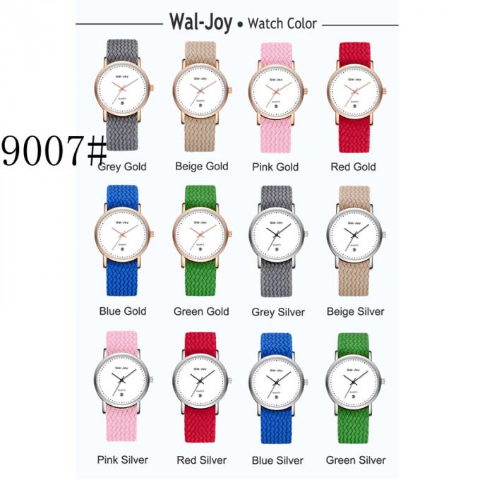 Frauen-gute Qualität der Mode-WJ-8448 viele Farbweiße Band-Frauen-Leder-Uhr