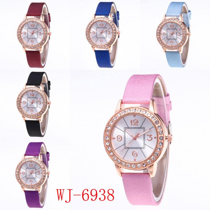 Nehmen die Uhren der billigen Luxusfrauen WJ-7430 mit chinesischer Art kleine Reihe Soem-Auftrags-populäre Frauen-Handuhr an