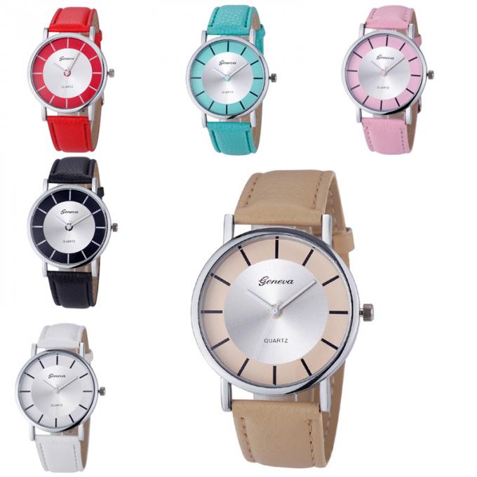 Direkte billige Uhr der Fabrik-WJ-3946 passt Bestseller- lederne fördernde Frau PUs Mädchen HandWatch für Studenten auf
