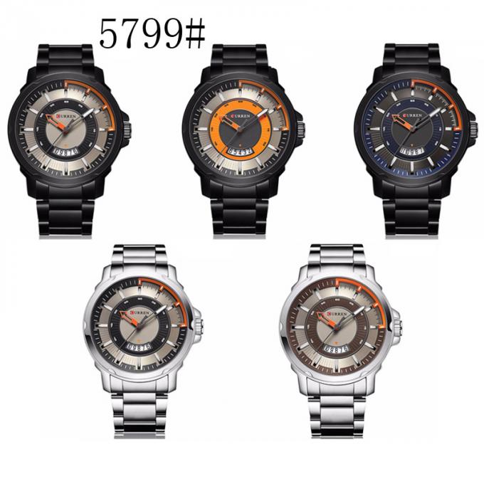 Passt die Marke NAVIFORCE der neuen Männer WJ-5004 Edelstahl-Armbanduhr-Selbstdatums-Wochen-Designer-Stunden-Mann-Uhr auf