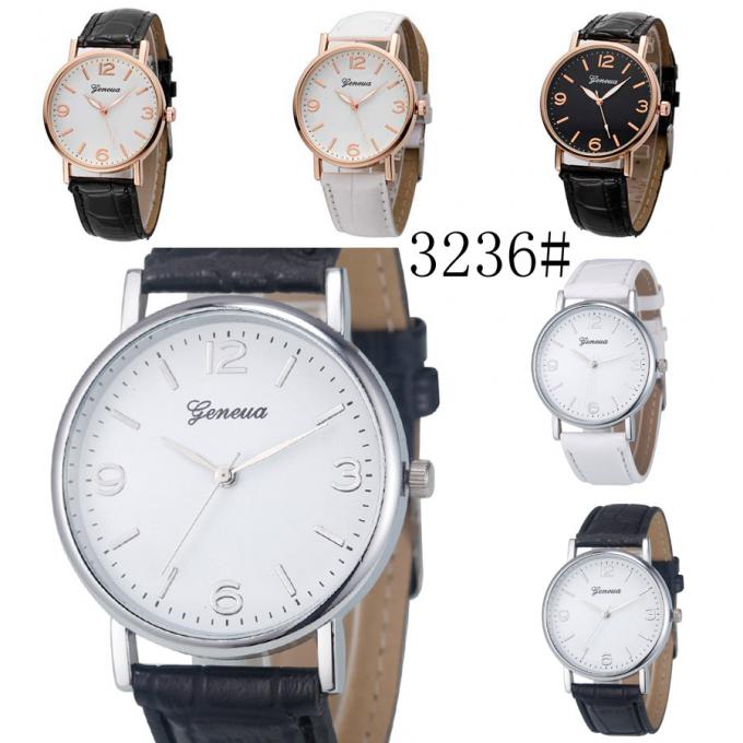 Passt Unisexquarz des neuen Entwurfs WJ-3751-3 lederne handwatches der hohen Qualität wasserdichte Armbanduhren auf