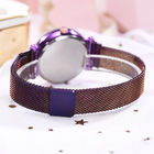 WJ-8483 China Good Quality Star Sky Fashion Smart Women Wrist Stainless Steel Magnetic Watch