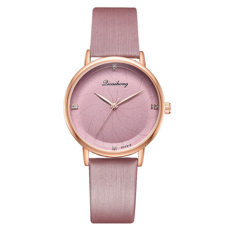 WJ-8454 Fashion Charm Good Quality Alloy Watch Case Analog Watch Ladies Leather Watch