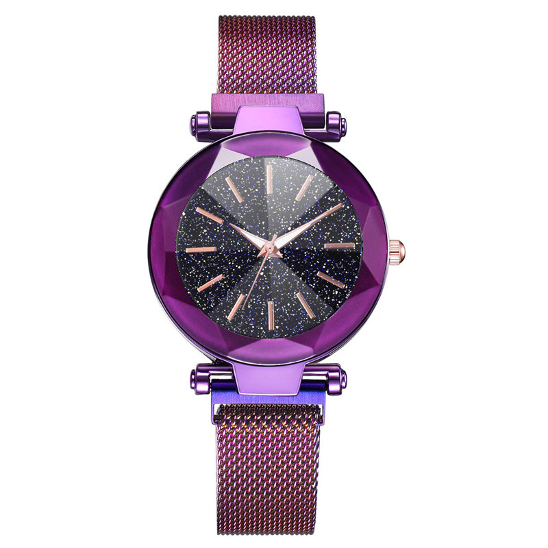WJ-8485 Charm Good Quality Alloy Case Ladies Stainless Steel Magnetic Watch Band Watch