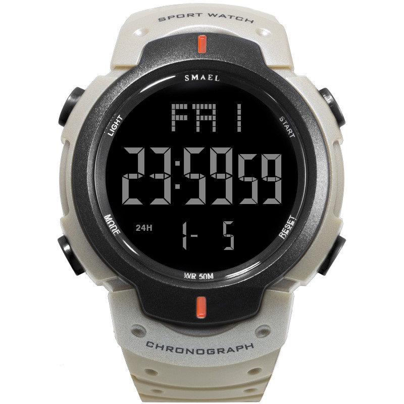 WJ-7702 Vogue Brand Men Watches SMAEL Waterproof Auto Date Digital Handwatches OEM custom Logo Plastic Wrist Watches